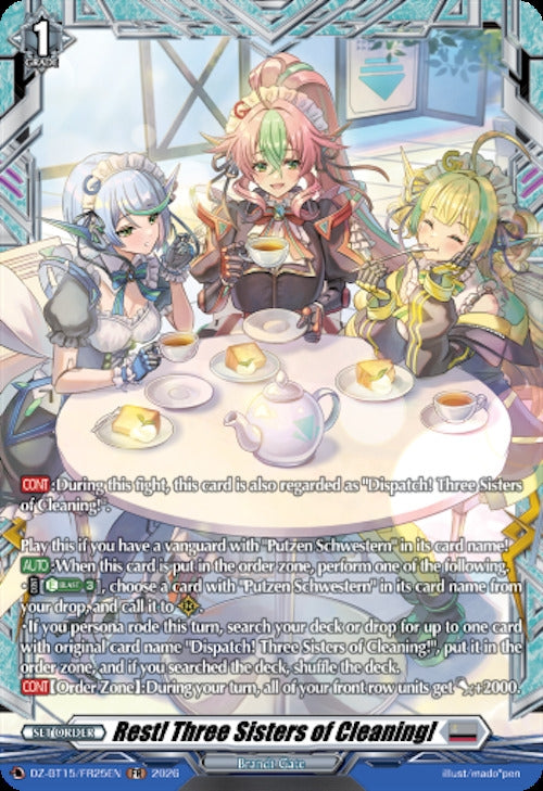 Image for Rest! Three Sisters of Cleaning! (FR) (DZ-BT15/FR25EN) (DZ-BT15) - Cardfight Vanguard