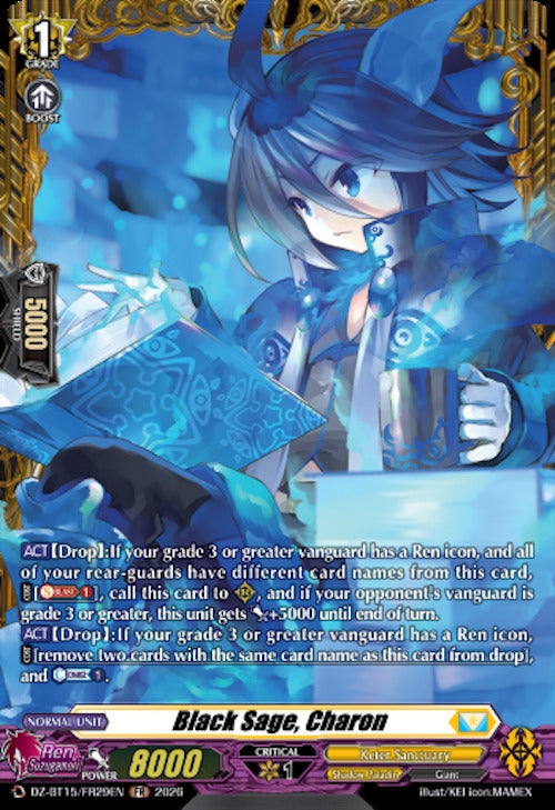 Image for Black Sage, Charon (FR) (DZ-BT15/FR29EN) (DZ-BT15) - Cardfight Vanguard