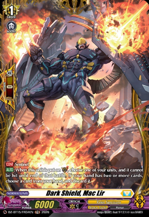 Image for Dark Shield, Mac Lir (FR) (DZ-BT15/FR34EN) (DZ-BT15) - Cardfight Vanguard