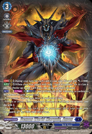 Demon World Marquis, Amon (SR) (DZ-BT15/SR11EN) (DZ-BT15)