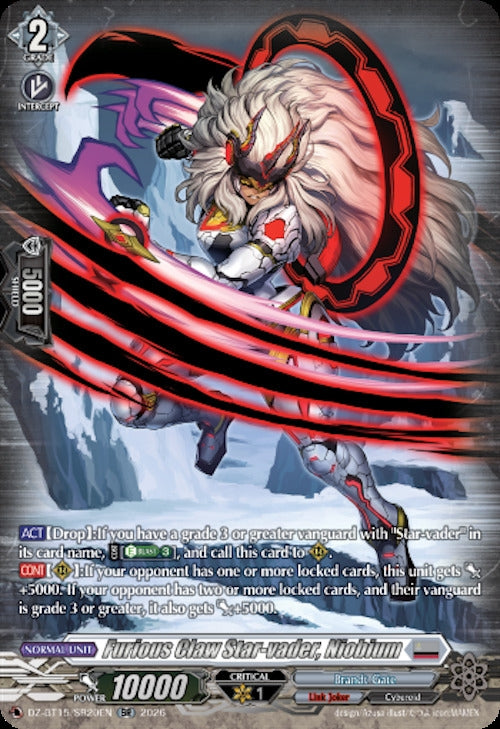 Image for Furious Claw Star-vader, Niobium (SR) (DZ-BT15/SR20EN) (DZ-BT15) - Cardfight Vanguard