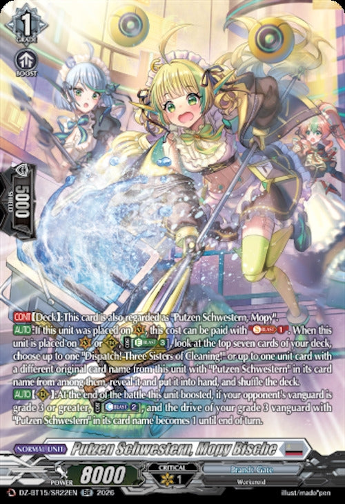 Image for Putzen Schwestern, Mopy Bische (SR) (DZ-BT15/SR22EN) (DZ-BT15) - Cardfight Vanguard