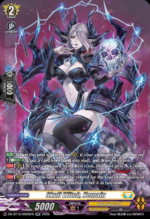 Image for Skull Witch, Nemain (SR) (DZ-BT15/SR26EN) (DZ-BT15) - Cardfight Vanguard