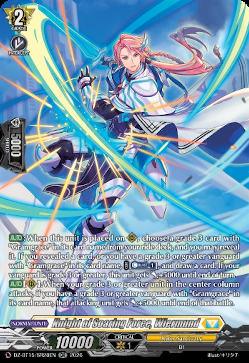 Image for Knight of Soaring Force, Wiermund (SR) (DZ-BT15/SR28EN) (DZ-BT15) - Cardfight Vanguard