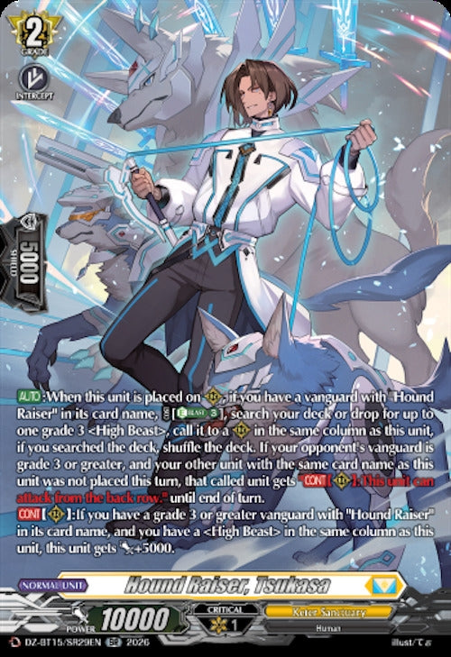 Image for Hound Raiser, Tsukasa (SR) (DZ-BT15/SR29EN) (DZ-BT15) - Cardfight Vanguard