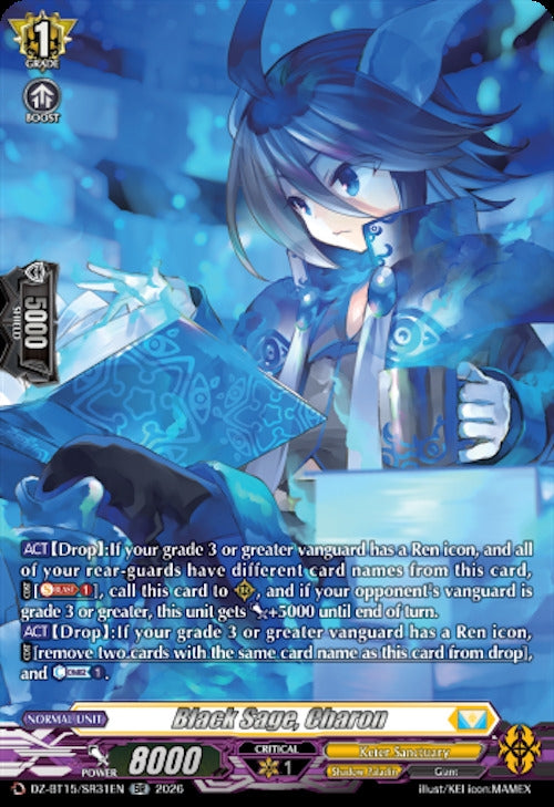 Image for Black Sage, Charon (SR) (DZ-BT15/SR31EN) (DZ-BT15) - Cardfight Vanguard