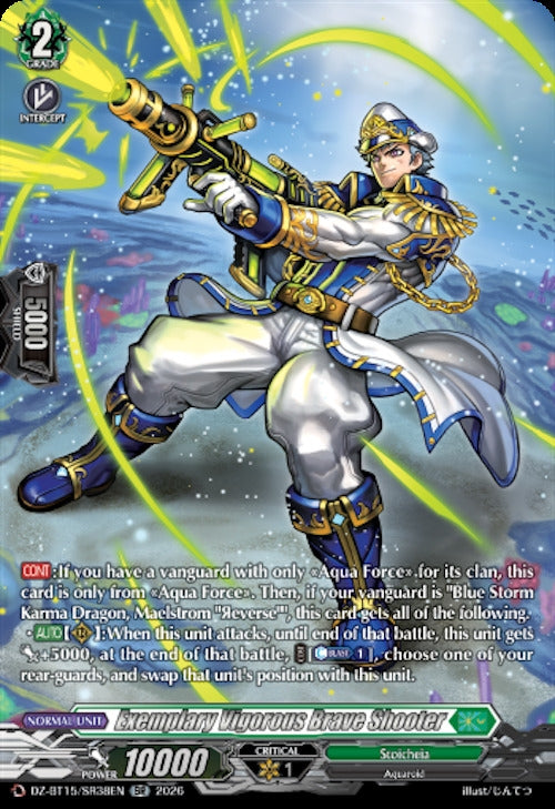 Image for Exemplary Vigorous Brave Shooter (SR) (DZ-BT15/SR38EN) (DZ-BT15) - Cardfight Vanguard