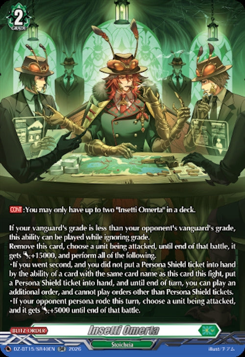 Image for Insetti Omerta (SR) (DZ-BT15/SR40EN) (DZ-BT15) - Cardfight Vanguard