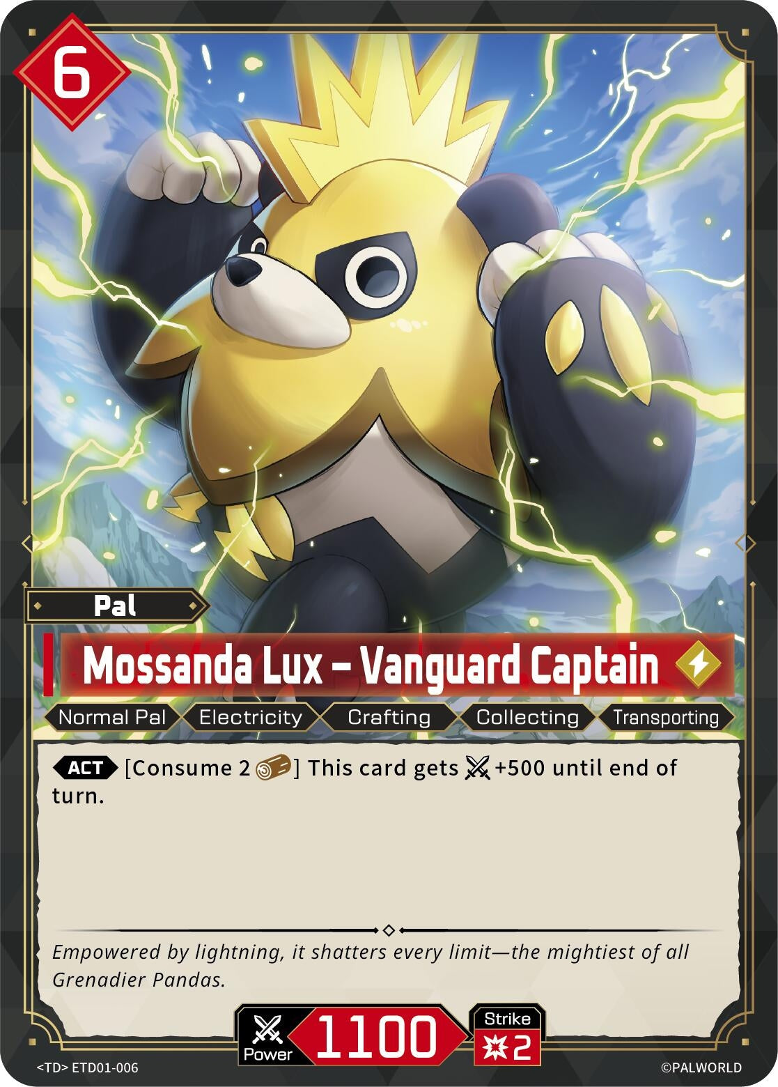 Image for Mossanda Lux - Vanguard Captain (ETD01-006) (TD01) - Palworld OFFICIAL CARD GAME