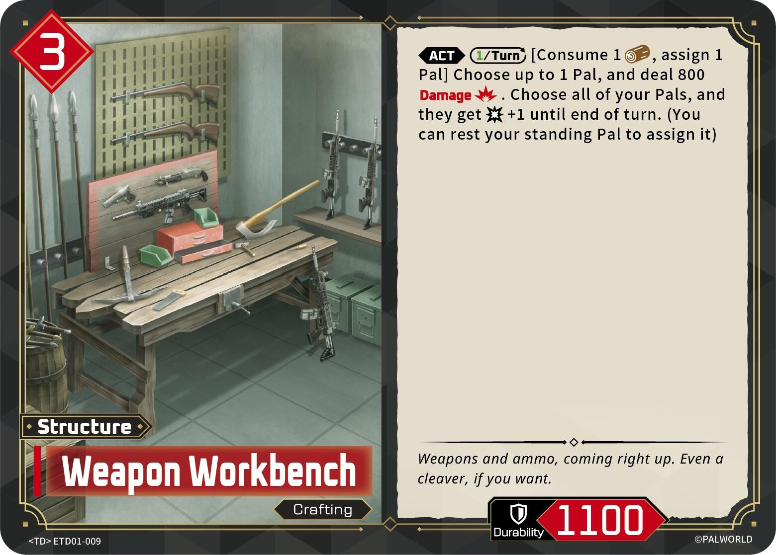 Image for Weapon Workbench (ETD01-009) (TD01) - Palworld OFFICIAL CARD GAME