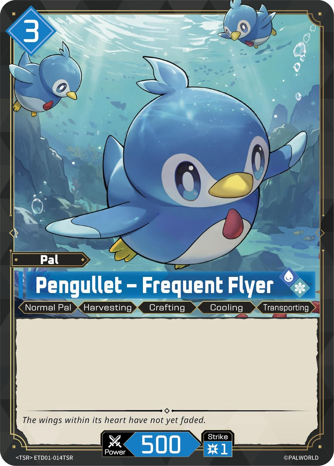 Image for Pengullet - Frequent Flyer(TSR) (ETD01-014TSR) (TD01) - Palworld OFFICIAL CARD GAME