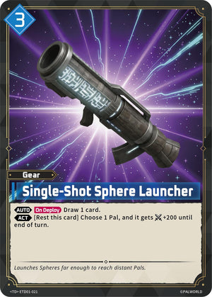 Single-Shot Sphere Launcher (ETD01-021) (TD01)