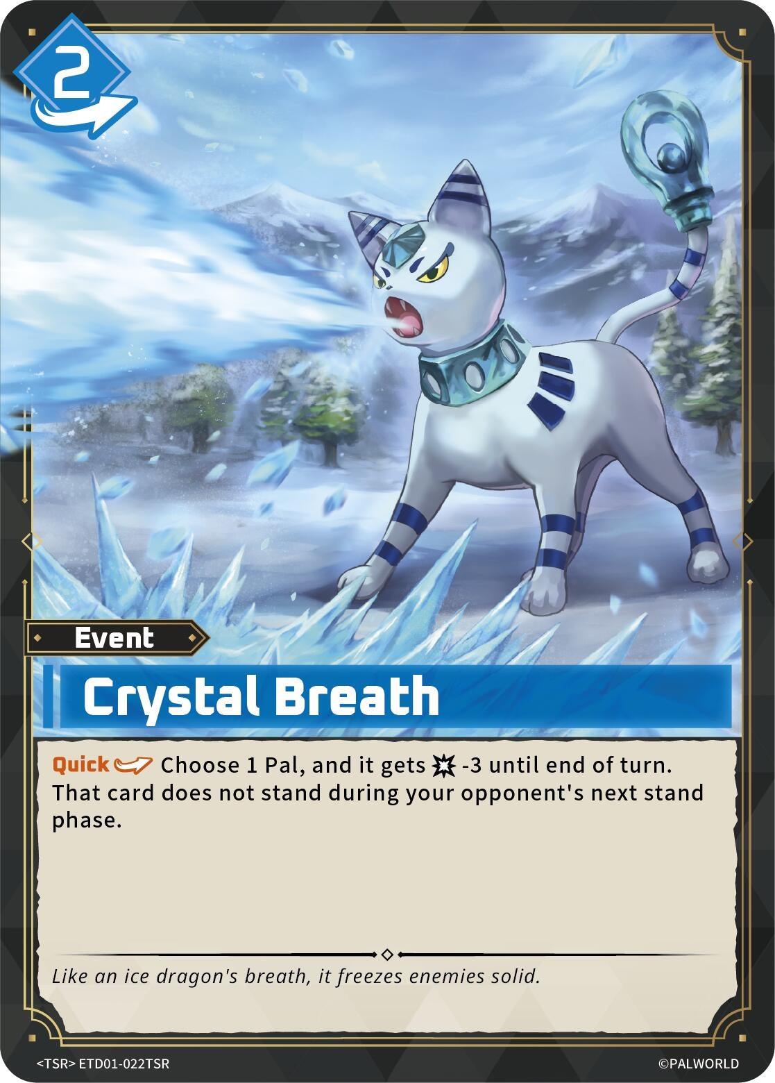 Image for Crystal Breath (TSR) (ETD01-022TSR) (TD01) - Palworld OFFICIAL CARD GAME