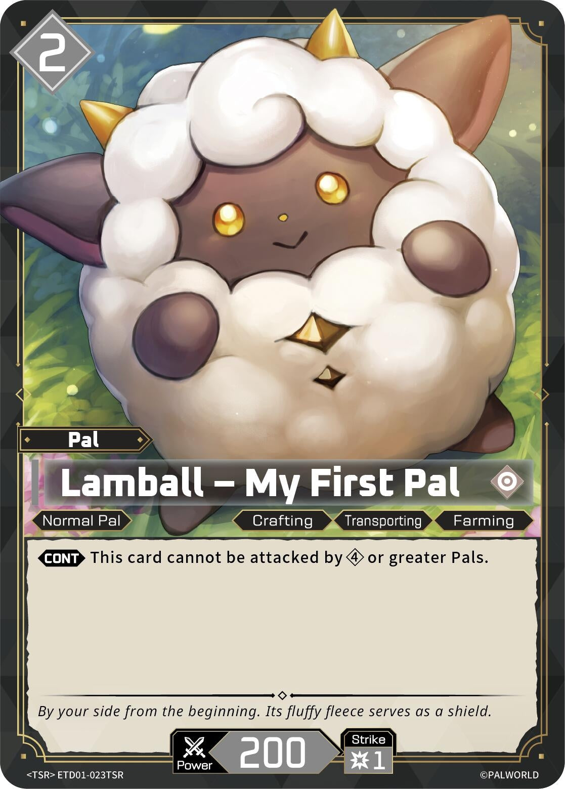 Image for Lamball - My First Pal (TSR) (ETD01-023TSR) (TD01) - Palworld OFFICIAL CARD GAME