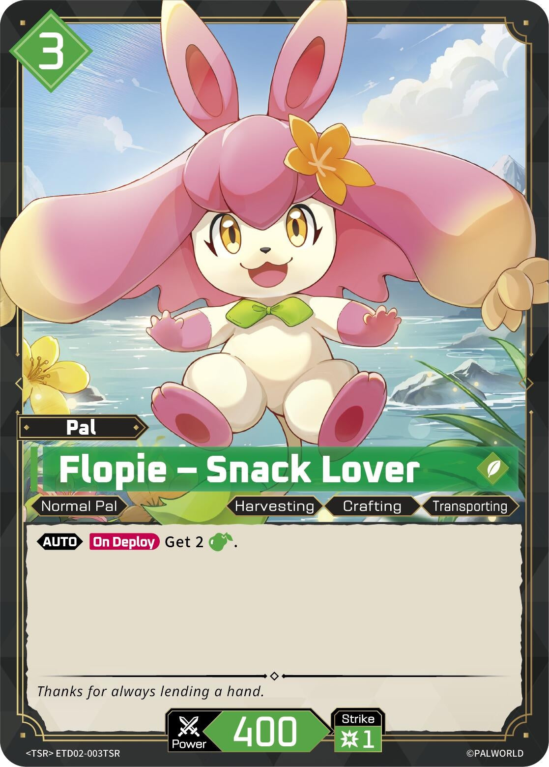Image for Flopie - Snack Lover (TSR) (ETD02-003TSR) (TD02) - Palworld OFFICIAL CARD GAME