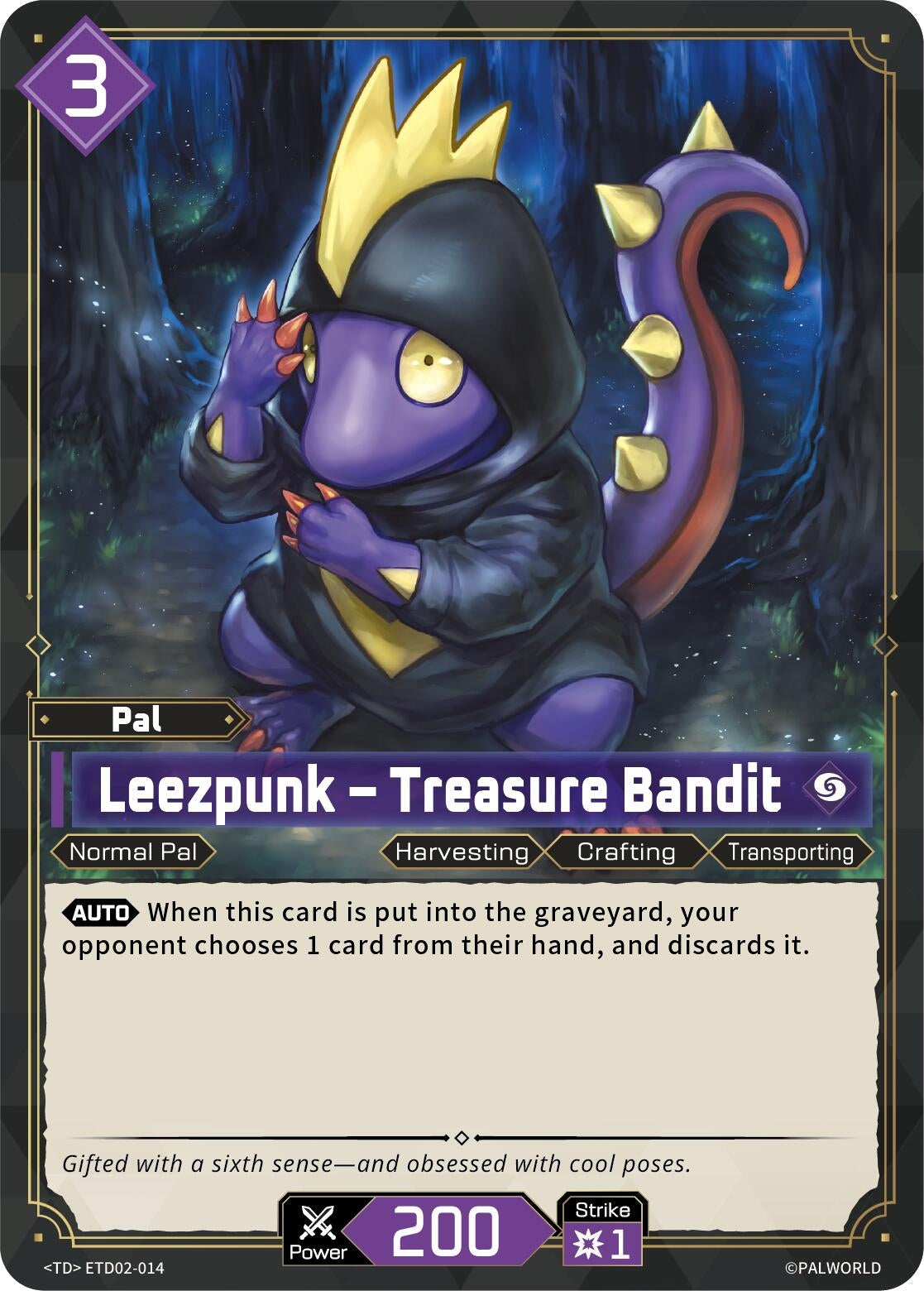 Image for Leezpunk - Treasure Bandit (ETD02-014) (TD02) - Palworld OFFICIAL CARD GAME