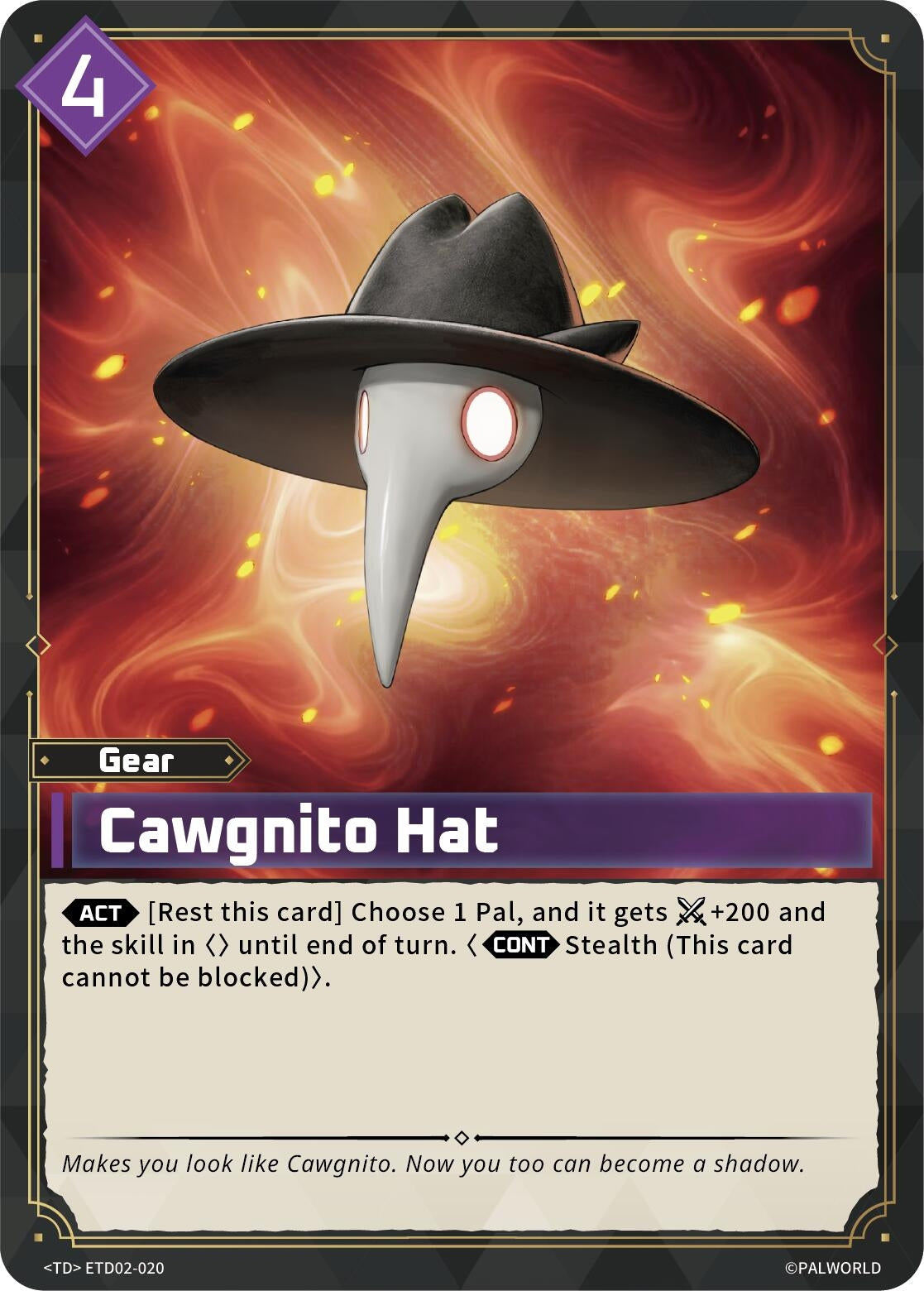 Image for Cawgnito Hat (ETD02-020) (TD02) - Palworld OFFICIAL CARD GAME