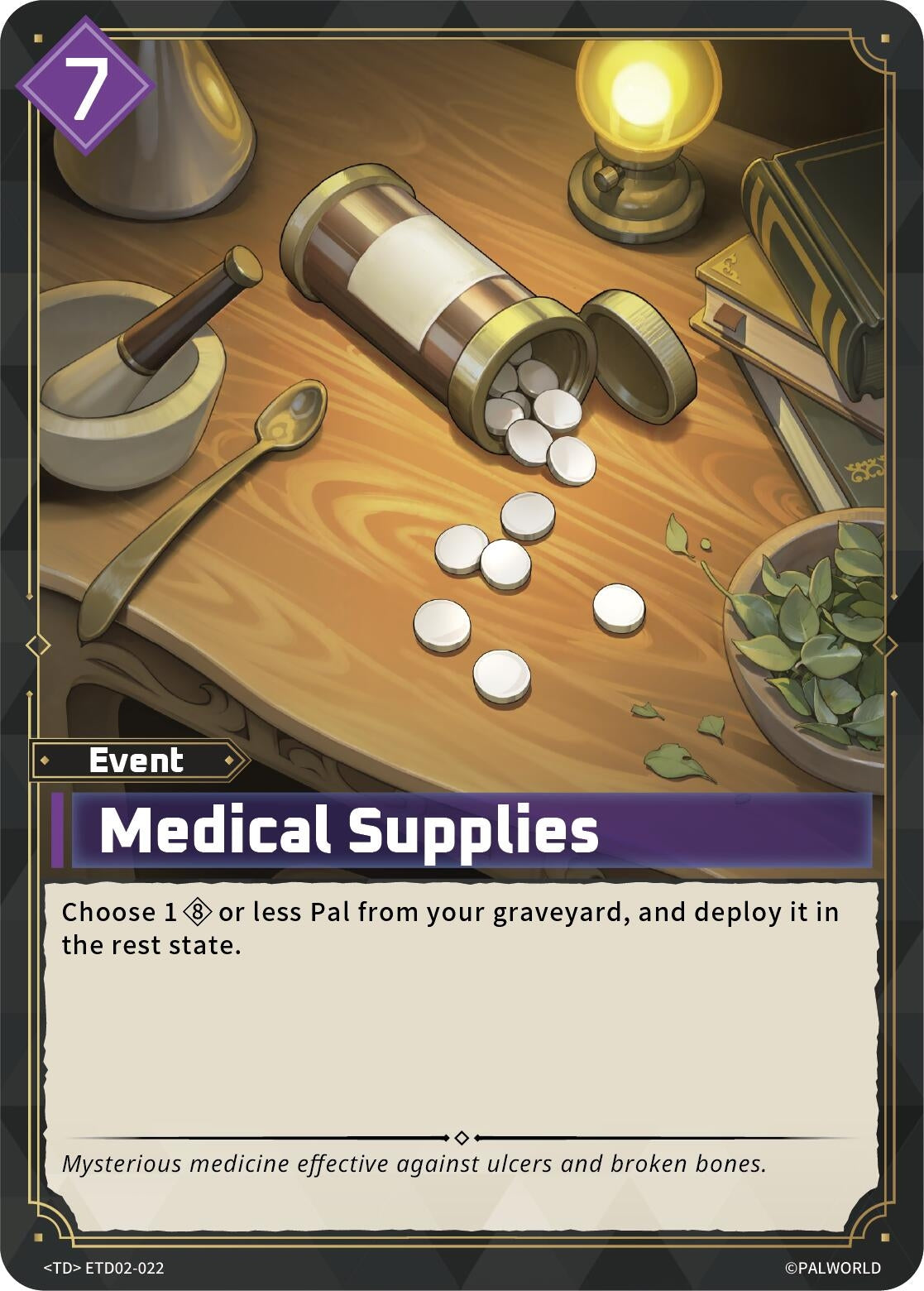 Image for Medical Supplies (ETD02-022) (TD02) - Palworld OFFICIAL CARD GAME