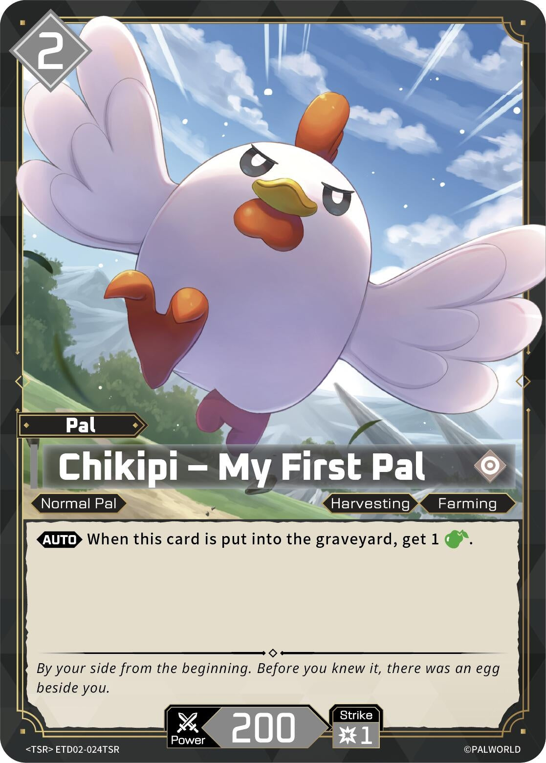 Image for Chikipi - My First Pal (TSR) (ETD02-024TSR) (TD02) - Palworld OFFICIAL CARD GAME