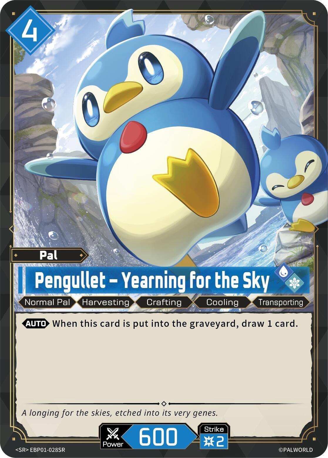 Image for Pengullet - Yearning for the Sky (SR) (EBP01-028SR) (BP01) - Palworld OFFICIAL CARD GAME