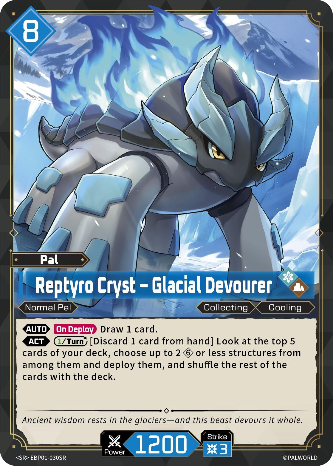 Reptyro Cryst - Glacial Devourer (SR) (EBP01-030SR)