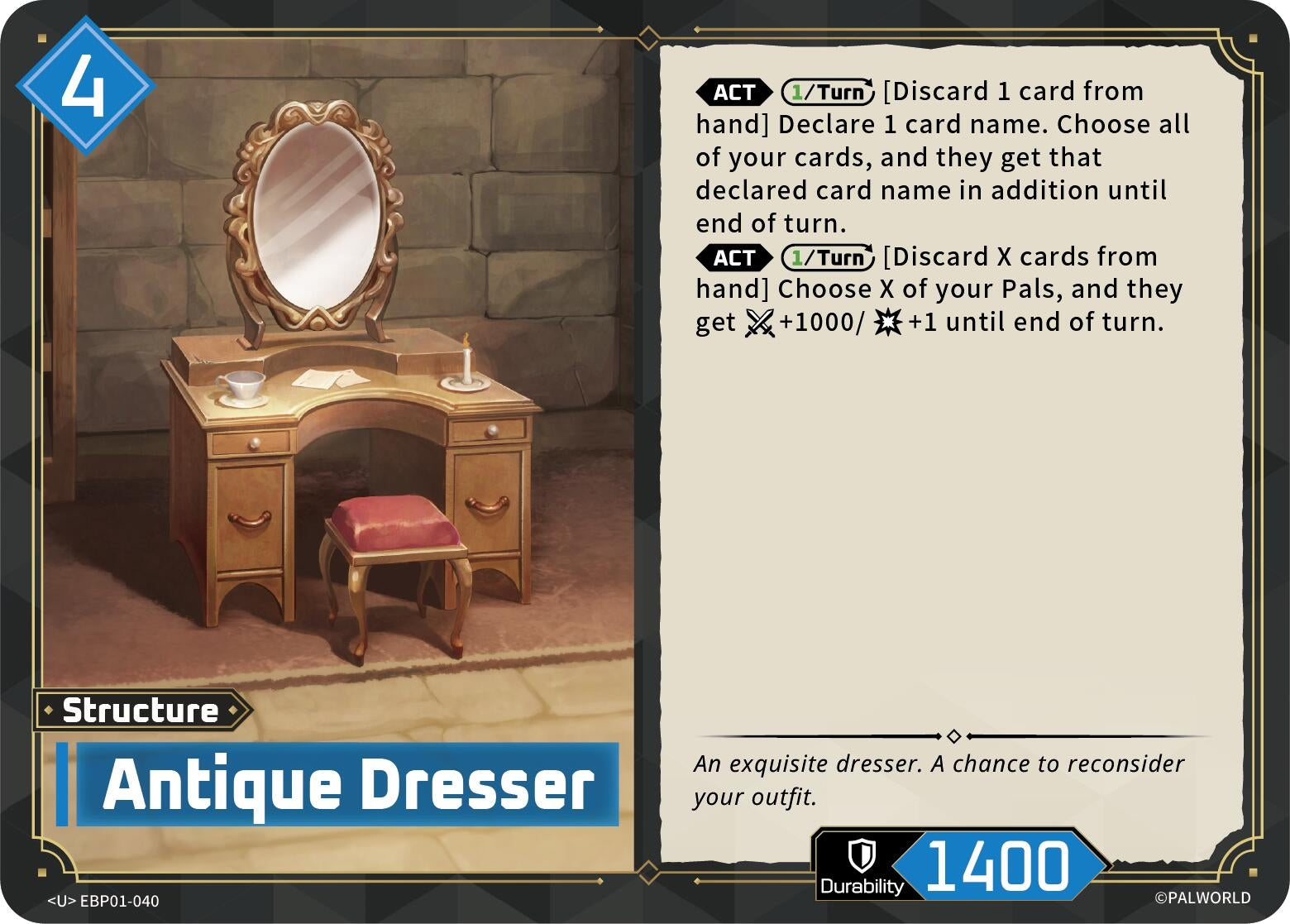 Image for Antique Dresser (EBP01-040) (BP01) - Palworld OFFICIAL CARD GAME