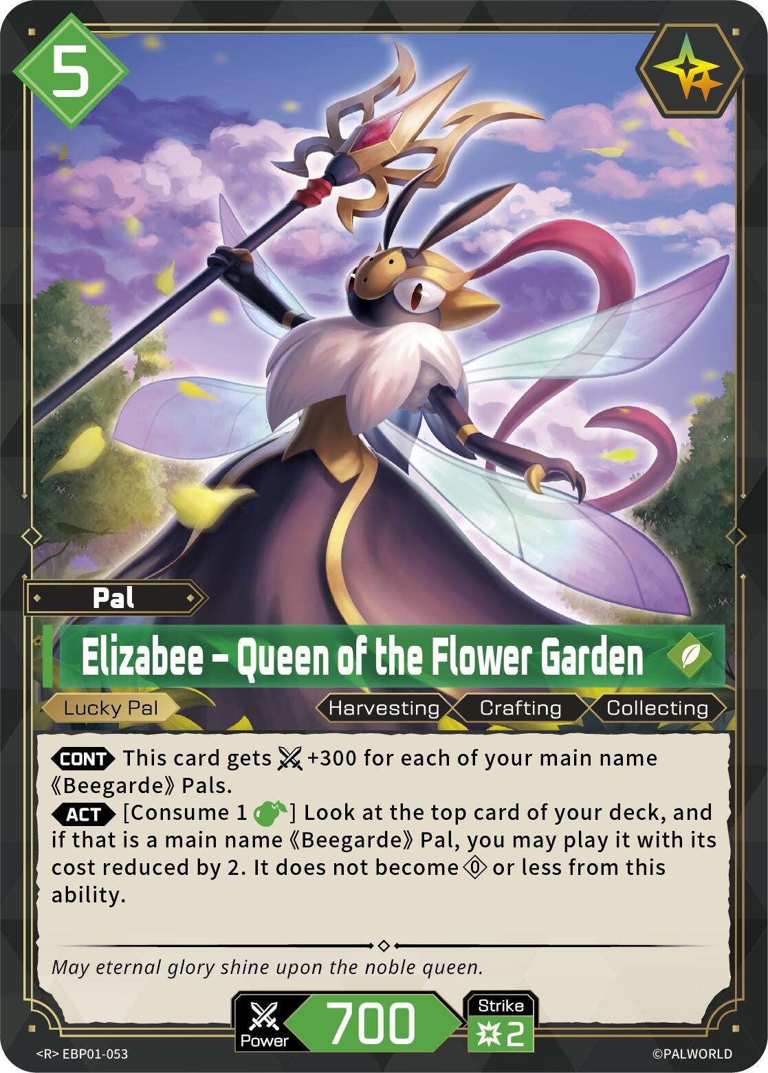 Image for Elizabee - Queen of the Flower Garden (EBP01-053) (BP01) - Palworld OFFICIAL CARD GAME