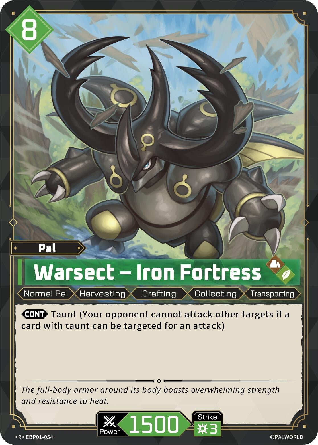 Image for Warsect - Iron Fortress (EBP01-054) (BP01) - Palworld OFFICIAL CARD GAME