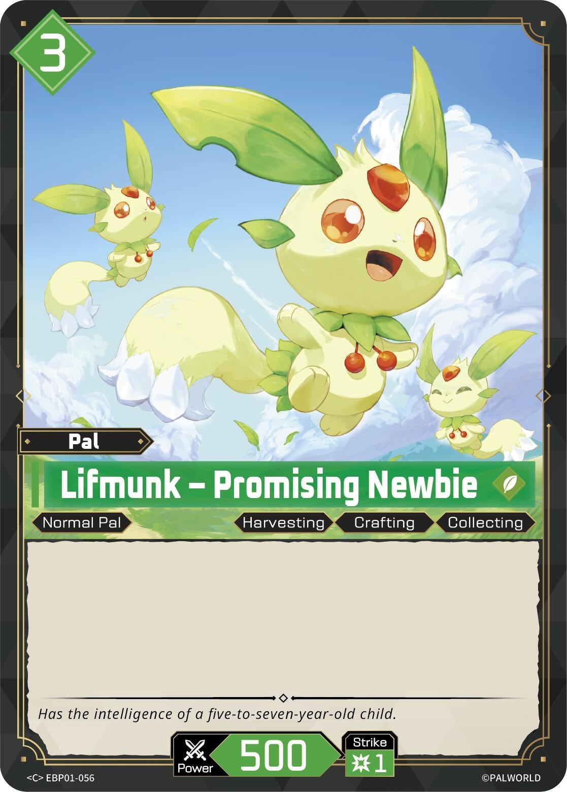 Image for Lifmunk - Promising Newbie (EBP01-056) (BP01) - Palworld OFFICIAL CARD GAME