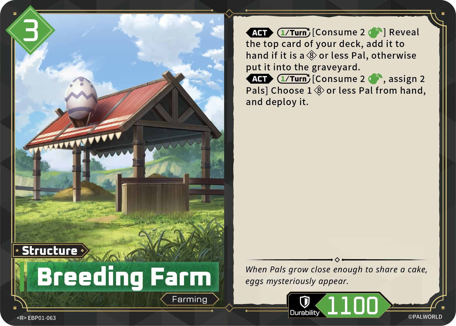 Image for Breeding Farm (EBP01-063) (BP01) - Palworld OFFICIAL CARD GAME