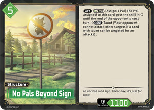 No Pals Beyond Sign (EBP01-067) (BP01)