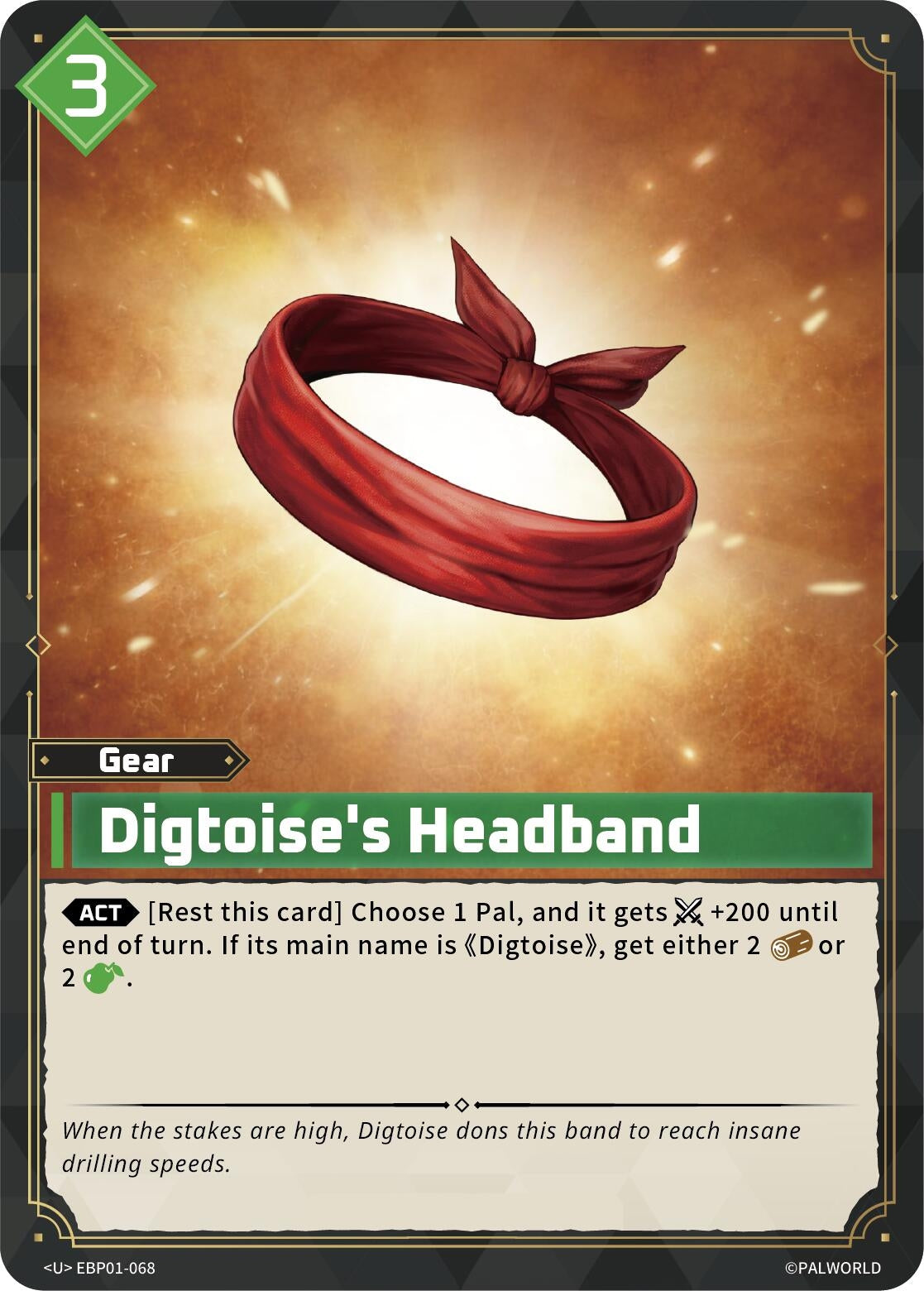 Image for Digtoise's Headband (EBP01-068) (BP01) - Palworld OFFICIAL CARD GAME