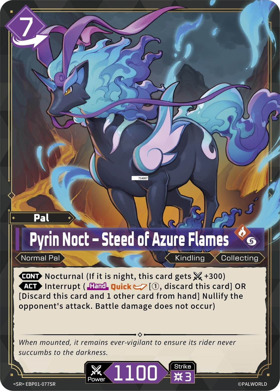 Pyrin Noct - Steed of Azure Flames (SR) (EBP01-077SR)
