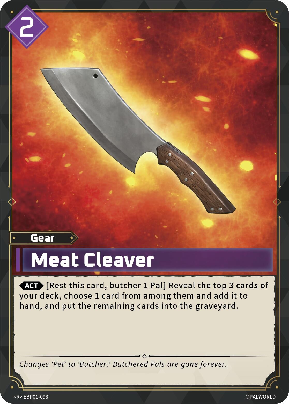 Image for Meat Cleaver (EBP01-093) (BP01) - Palworld OFFICIAL CARD GAME