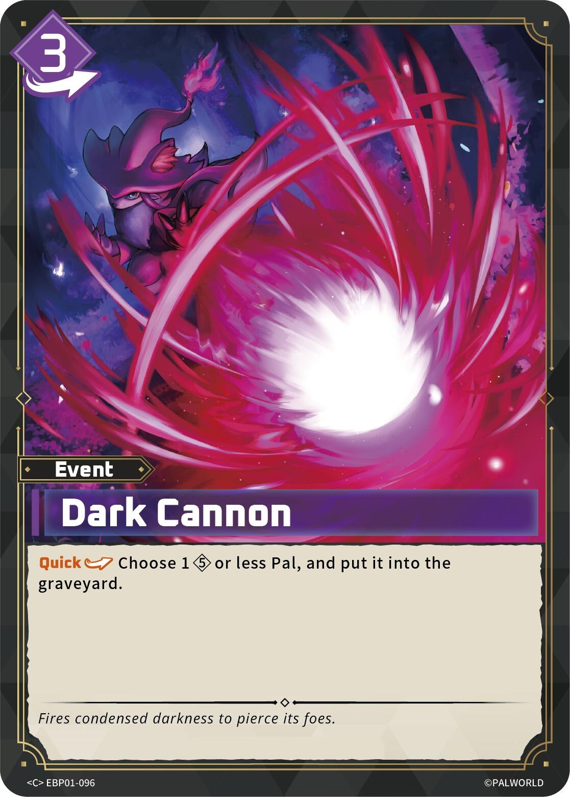 Image for Dark Cannon (EBP01-096) (BP01) - Palworld OFFICIAL CARD GAME
