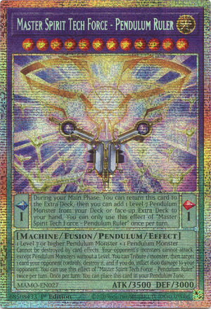 Master Spirit Tech Force - Pendulum Ruler (Starlight Rare) (MAMO-EN027)