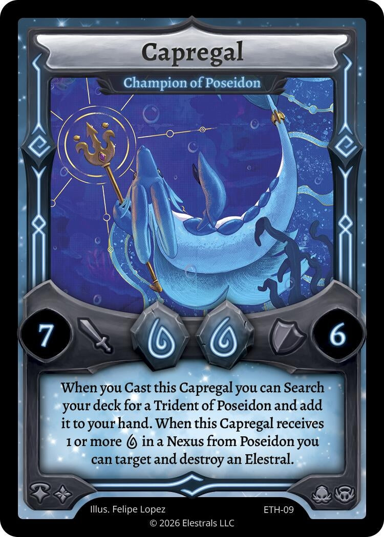 Image for Capregal - Champion of Poseidon (ETH-09) - Elestrals