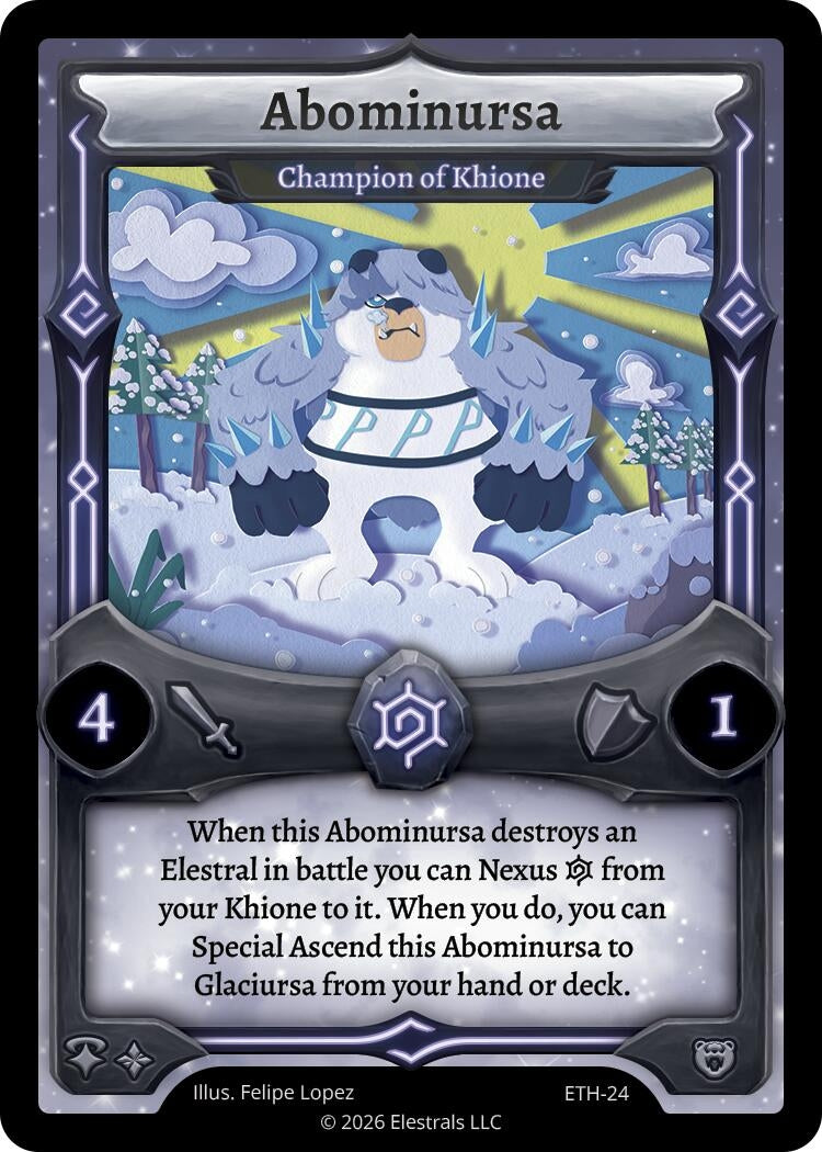 Image for Abominursa - Champion of Khione (ETH-24) - Elestrals