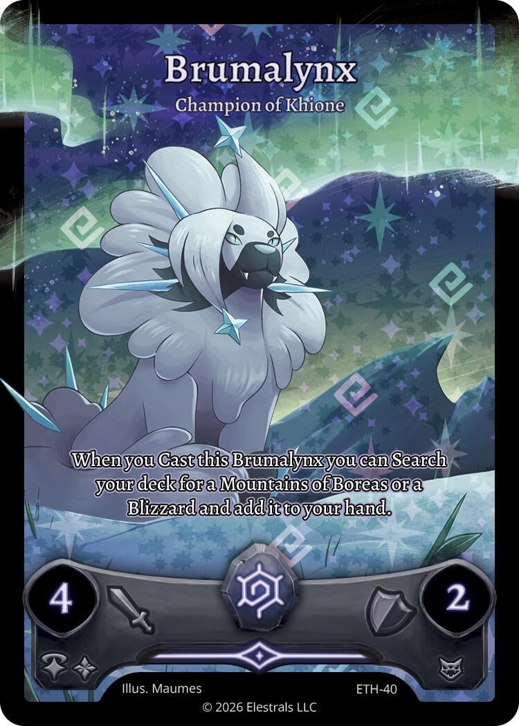 Image for Brumalynx - Champion of Khione (ETH-40) - Elestrals