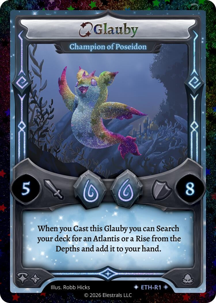 Image for Glauby - Champion of Poseidon (Stellar) (ETH-R1) - Elestrals