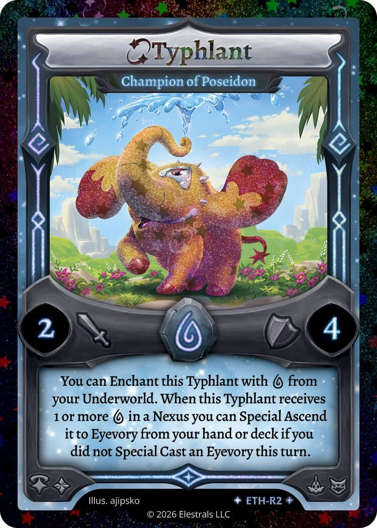 Image for Typhlant - Champion of Poseidon (Stellar) (ETH-R2) - Elestrals