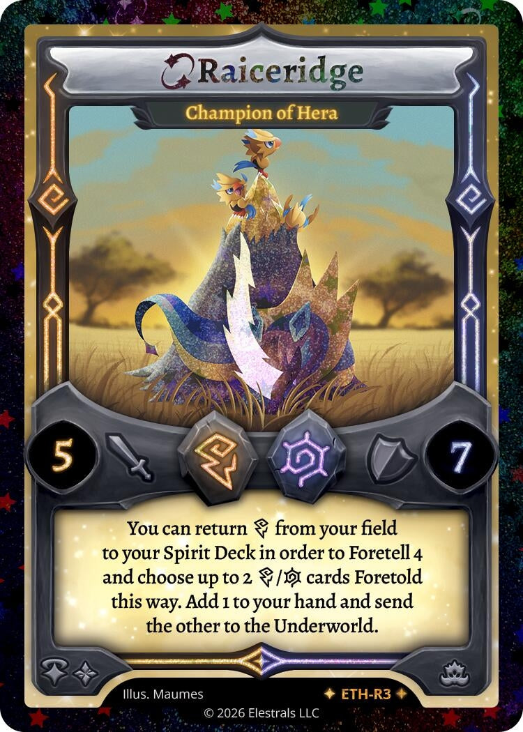 Image for Raiceridge - Champion of Hera (Stellar) (ETH-R3) - Elestrals