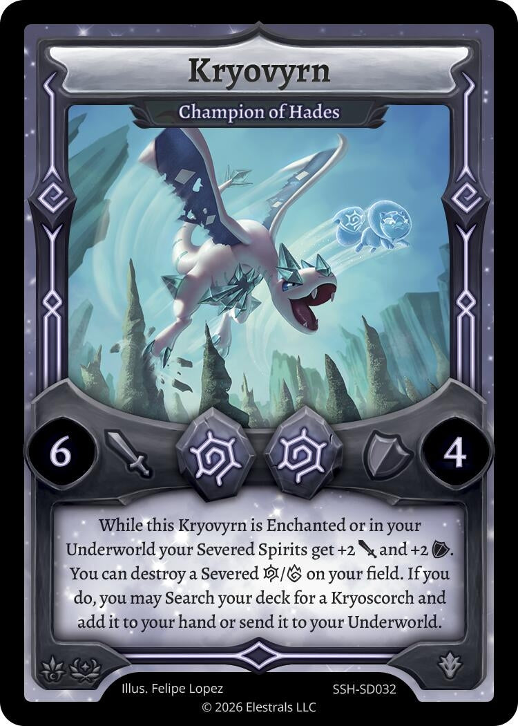 Image for Kryovyrn - Champion of Hades (SSH-SD032) (SSHSD) - Elestrals