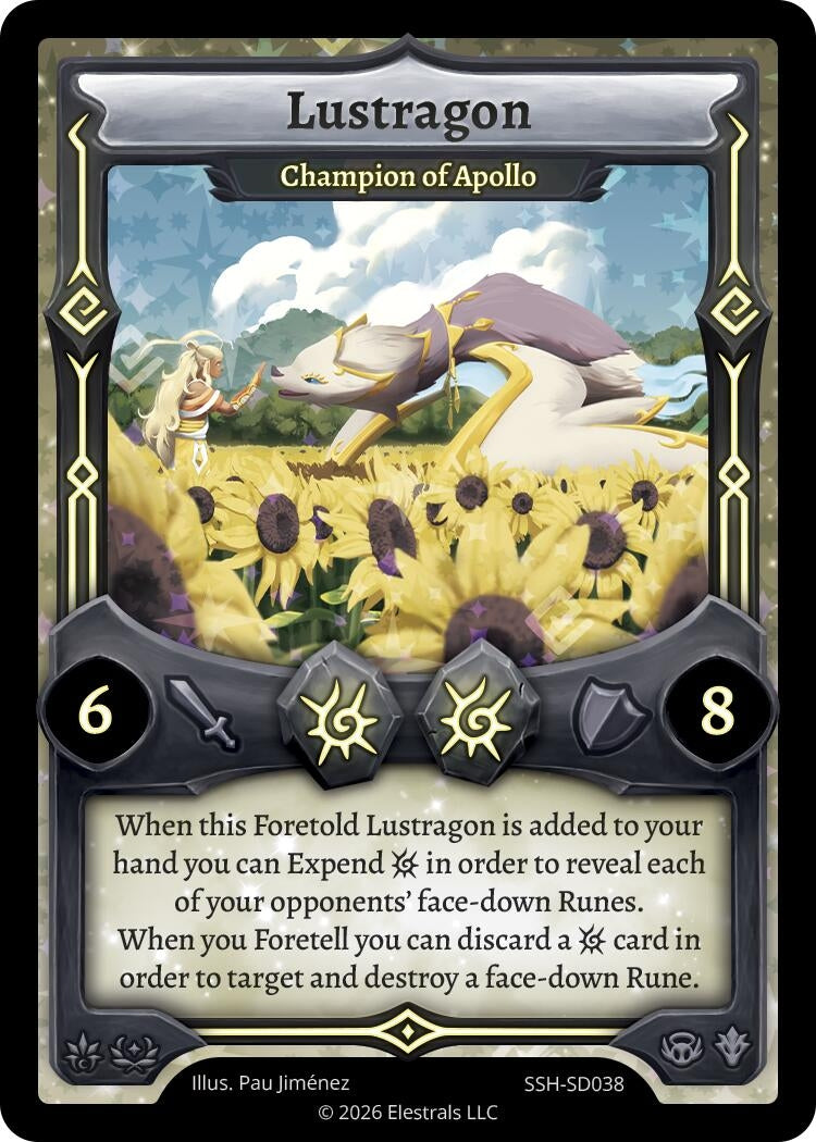 Image for Lustragon - Champion of Apollo (SSH-SD038) (SSHSD) - Elestrals