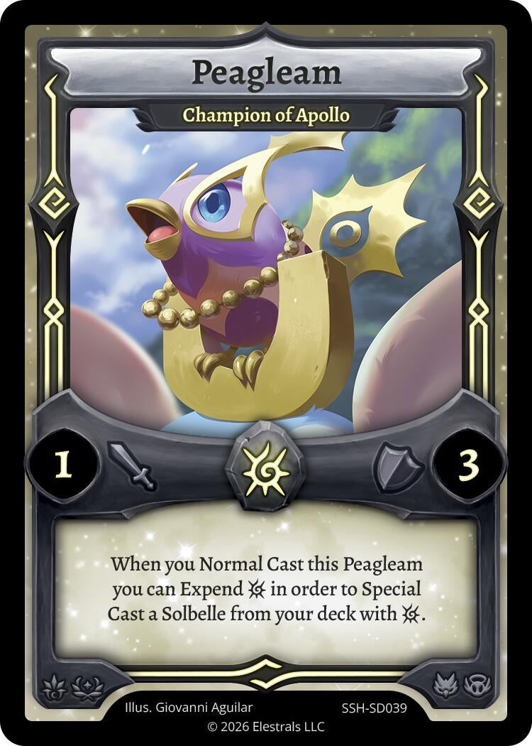 Image for Peagleam - Champion of Apollo (SSH-SD039) (SSHSD) - Elestrals