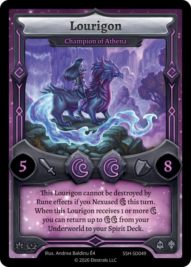 Image for Lourigon - Champion of Athena (SSH-SD049) (SSHSD) - Elestrals