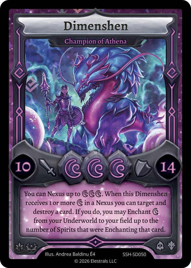 Image for Dimenshen - Champion of Athena (SSH-SD050) (SSHSD) - Elestrals