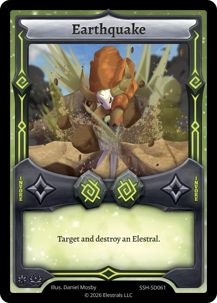 Image for Earthquake (SSH-SD061) (SSHSD) - Elestrals