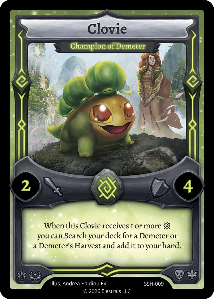 Image for Clovie - Champion of Demeter (SSH-009) (SSHSD) - Elestrals