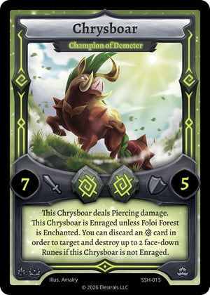 Chrysboar - Champion of Demeter (SSH-013) (SSHSD)